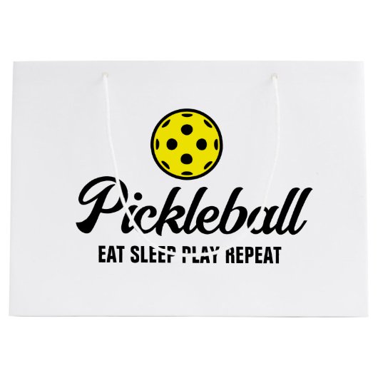 Sacs cadeaux Pickleball - Mangez le sommeil Jouer  (Devant)