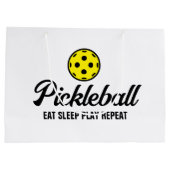 Sacs cadeaux Pickleball - Mangez le sommeil Jouer  (Dos)