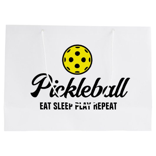 Sacs cadeaux Pickleball - Mangez le sommeil Jouer  (Dos)