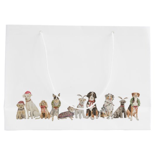 Sacs cadeaux pour chiens de Noël (Dos)