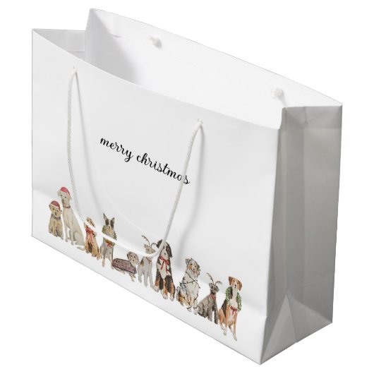 Sacs cadeaux pour chiens de Noël (Devant Angle)