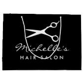 Sacs cadeaux salon de coiffure personnalisés pour (Dos)
