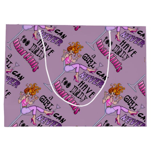 SACS CADEAUX - TROP DE MARTINIS (Dos)