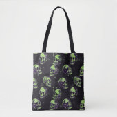 Sacs crânes verts gothiques Grunge Halloween (Devant)