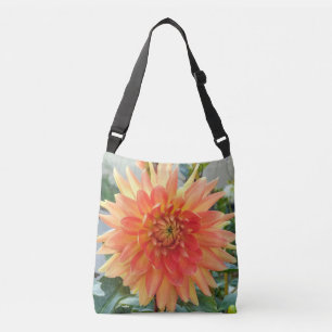 Sacs croisés avec dahlias oranges