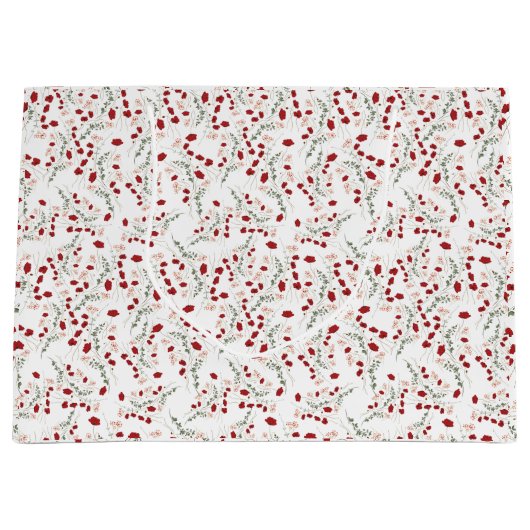 Sacs d'achat de papier floral (Devant)