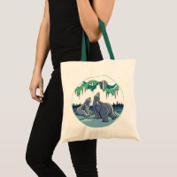 Sacs d'art d'ours indigène de sac fourre-tout à