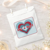 Sacs de Baby shower de la Saint Valentin bleu et r (Coupé)