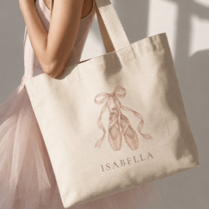 Sacs de ballet élégants rose pointe personnalisés