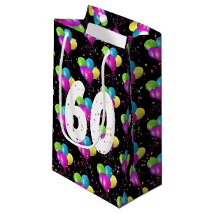 Sacs de ballons et confettis pour 60 ans