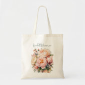 Sacs de bienvenue mariage Pink Peonies Design (Devant)