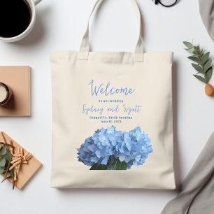 Sacs de bienvenue pour mariage Fleurs d'hortensia