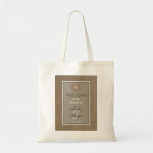 Sacs de bienvenue Russe Mariage Boucle Burlap