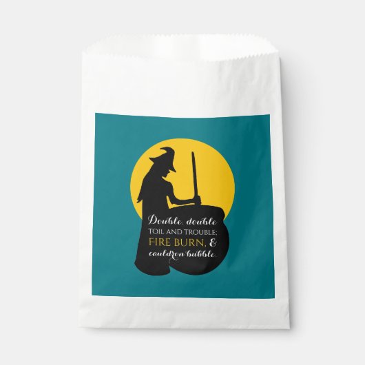 Sacs de bonbons de sorts de sorcière et de lune (Devant)