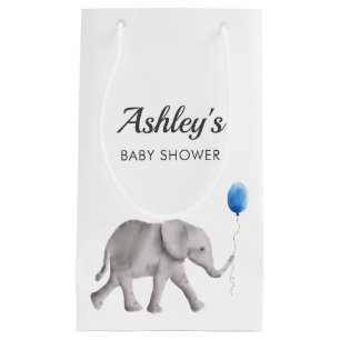 Sacs de cadeau de baby shower d'éléphant de béb
