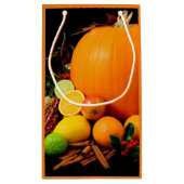 Sacs de cadeau de papier d'automne de thanksgiving (Dos)