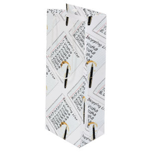 SACS DE CADEAU - LISTE D'ACHATS DE VODKA
