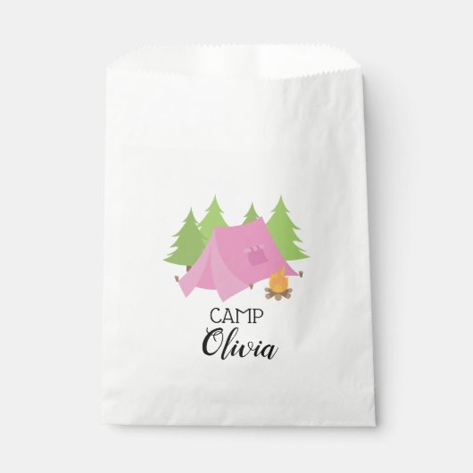 Sacs de cadeaux de fête d'anniversaire Camping Gla (Devant)