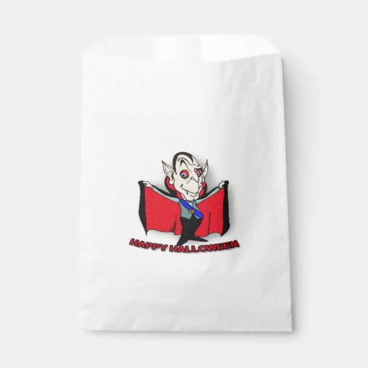 Sacs de Faveur Blanc Halloween/Vampire (Devant)