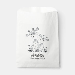 Sacs de faveur de baby shower de girafe