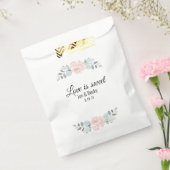 Sacs de faveur de COQUILLE floraux simples (Scellé)