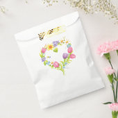 Sacs de Faveur de Couronne de Coeur Floral Aquarel (Scellé)