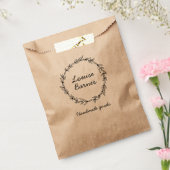 Sacs de faveur de couronne rustique (Scellé)