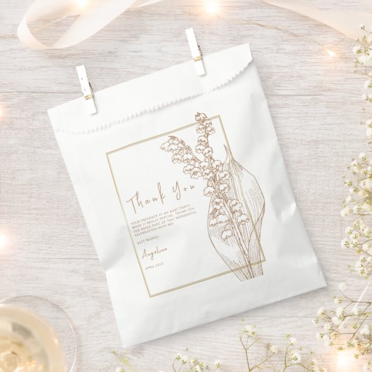 Sacs de faveur de douche de mariée. (Coupé)