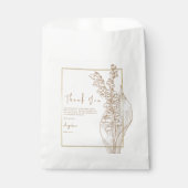 Sacs de faveur de douche de mariée. (Devant)