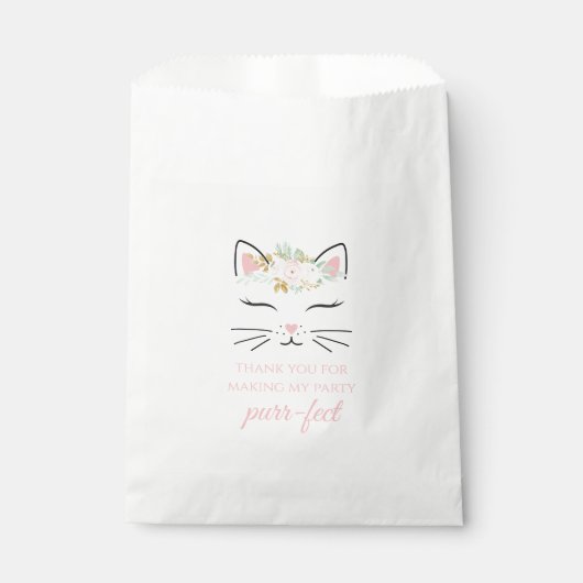 Sacs de faveur de fête d'anniversaire de chaton vi (Devant)