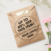 Sacs de Faveur de Kraft Personnalisés 60% de RÉDUC (Scellé)