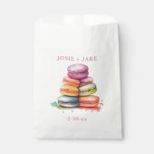 Sacs de faveur de macarons sucrés colorés (Devant)