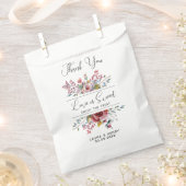 Sacs de Faveur de Mariage Floral Aquarelle Rose Ro (Coupé)