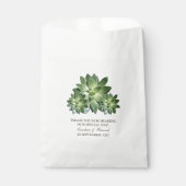 Sacs De Faveur De Mariage Simple Succulent (Devant)