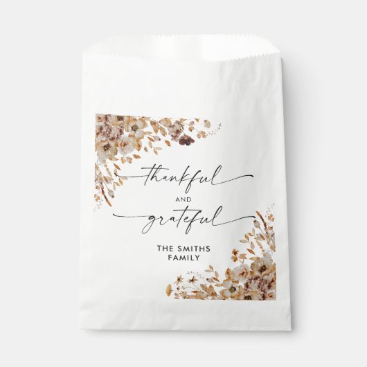 Sacs de Faveur de Repas de Thanksgiving Feuilles d (Devant)