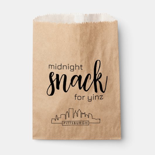 SACS DE FAVEUR DE TABLE DE CUISINE DE PITTSBURGH (Devant)