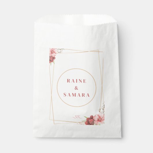 Sacs de faveur Gold Elegant Wedding (Devant)