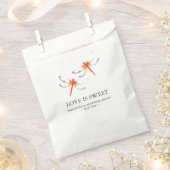 Sacs de Faveur Personnalisés Rouges (Coupé)