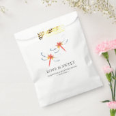 Sacs de Faveur Personnalisés Rouges (Scellé)