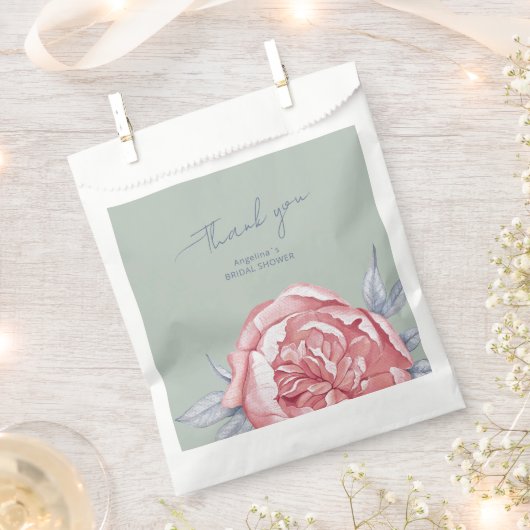 Sacs de faveur pour une douche de mariée. (Coupé)