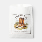 Sacs de Faveur Rustiques de Bottes de Cowboy de Pa (Devant)