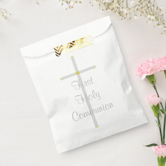 Sacs de faveurs blancs pour la première communion (Scellé)