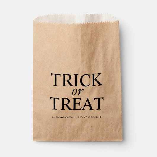 SACS DE FAVEURS CLASSIQUES D'HALLOWEEN POUR LA TOU (Devant)