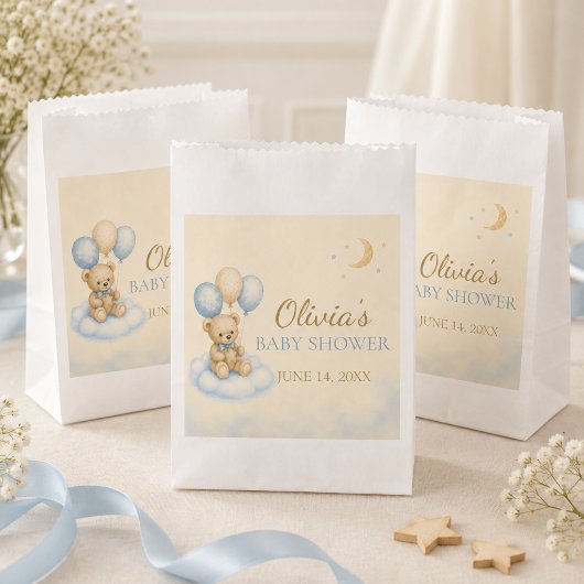 Sacs de Faveurs de Baby Shower Ourson