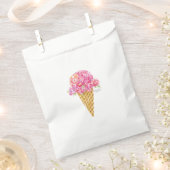 Sacs de Faveurs de Cône de Glace Fleur (Coupé)