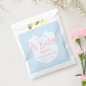 Sacs de faveurs de douche bébé ours bleu clair Oh (Scellé)