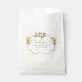 Sacs de Faveurs de Douche Thème Fraise (Devant)