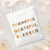 Sacs de Faveurs de Fête Remerciants Reconnaissants (Coupé)