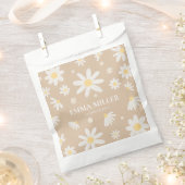 Sacs de Faveurs de Fleur de Marguerite Beige (Coupé)