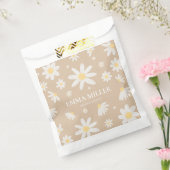 Sacs de Faveurs de Fleur de Marguerite Beige (Scellé)